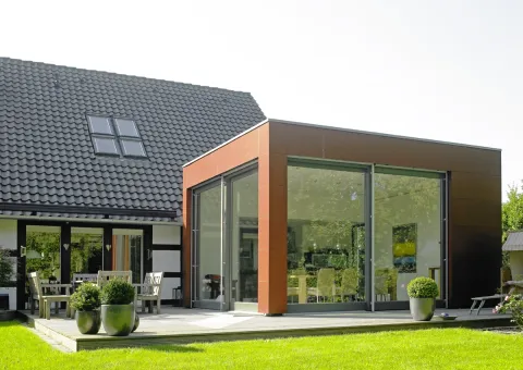 Wohnhaus mit Anbau in Holzbauweise