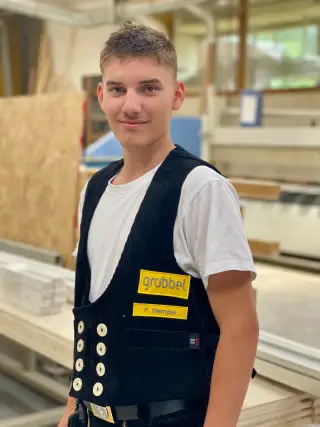 Felix Hempel, Zimmerei Azubi bei Grübbel