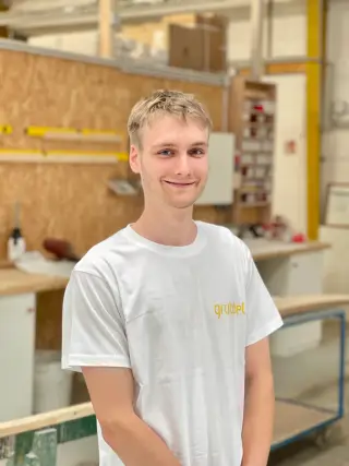 Joris Wittenbrock, Tischlerei Azubi bei Grübbel