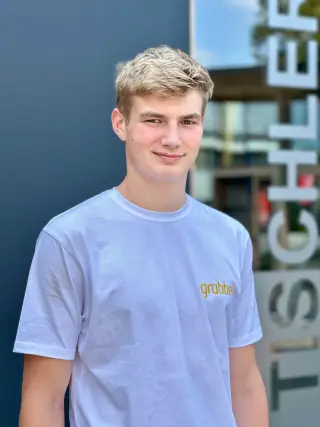 Leo Schlutter, Zimmerei Azubi bei Grübbel